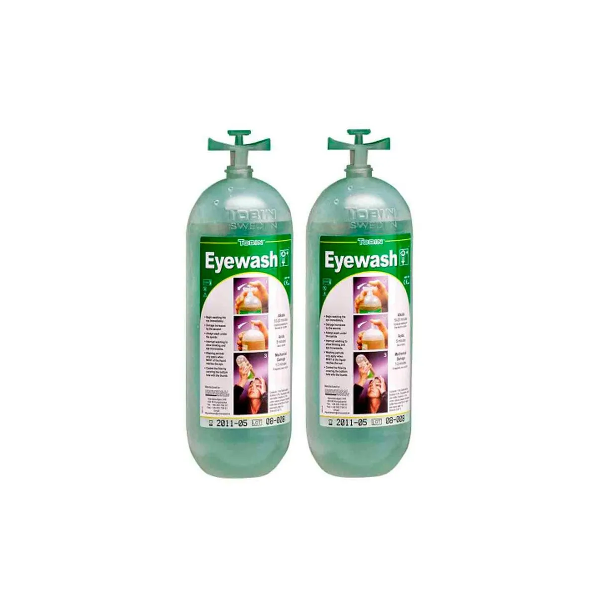 Botella Lavaojos portatil Tobin Repuesto (2 Un )