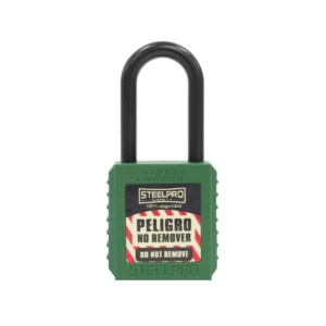 candado steelpro dielectrico verde