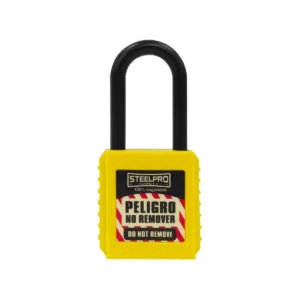 candado steelpro dielectrico amarillo