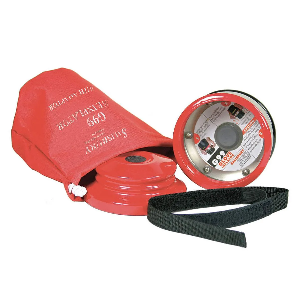 Inflador portatil Salisbury con adaptador para guantes clase 0 y 00