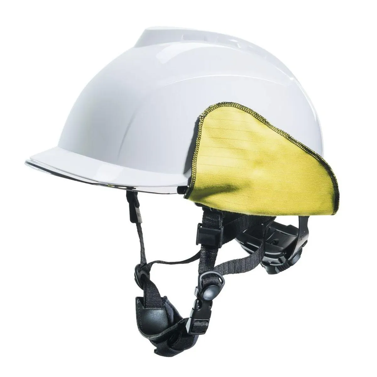 Casco MSA V-Gard 950 Blanco c/ Visor 4Ka y Solapas de orejas GVF1A-C0A000G-000